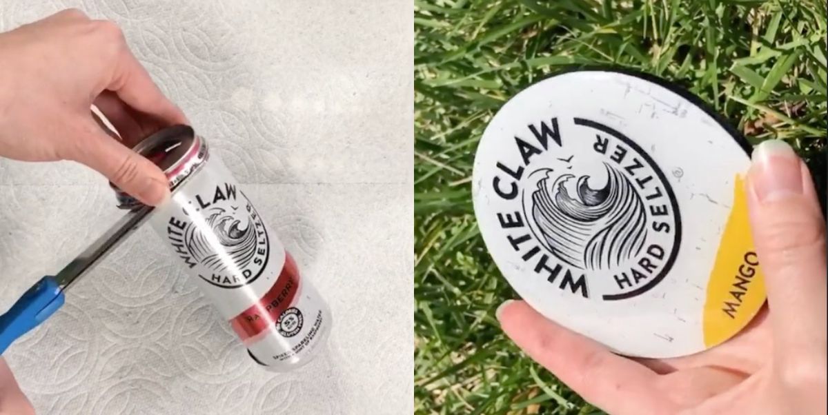 This Tiktok Shows How To Turn White Claw Cans Into Drink Coasters photo