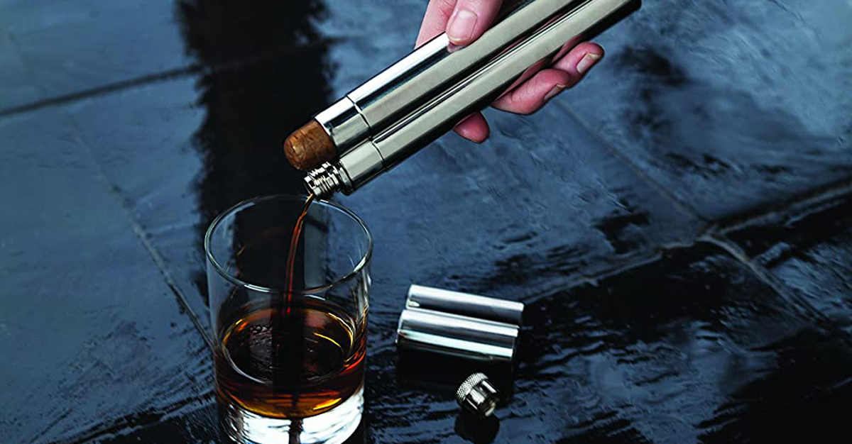 This Flask Also Holds Your Favorite Cigar photo