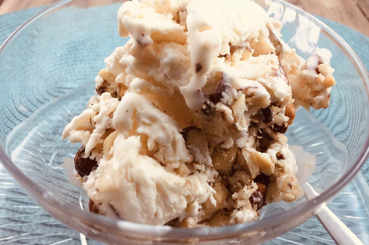 Homemade Ice Cream With Amarula Cream photo