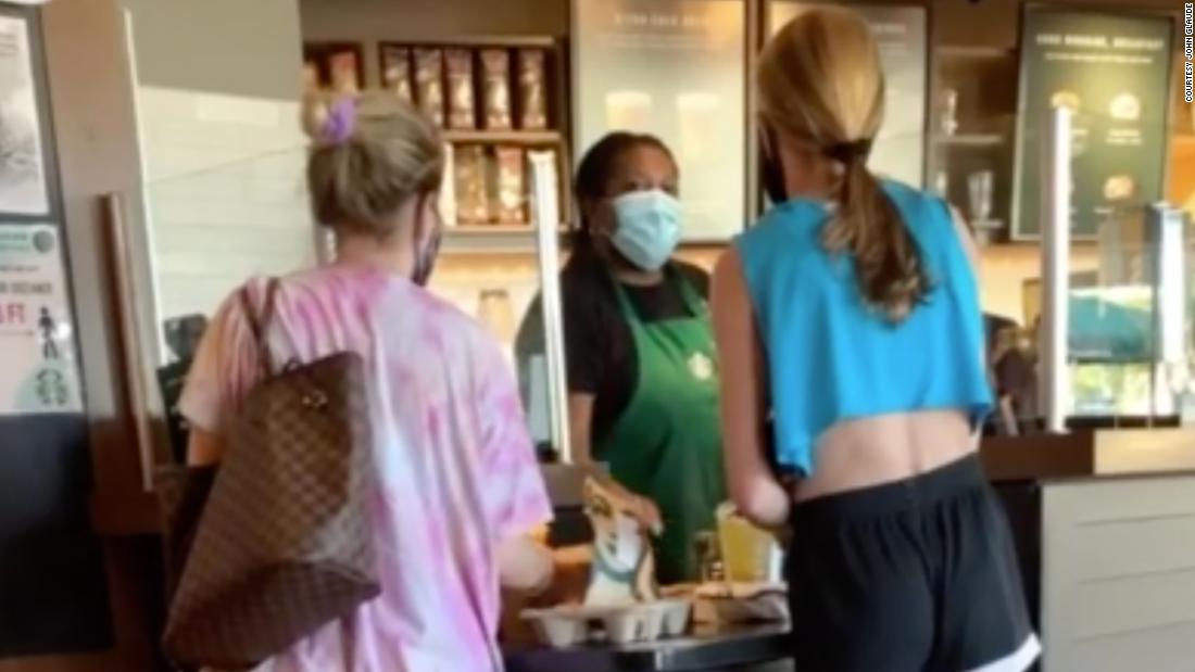White Woman Caught On Video Yelling Obscenities At A Black Starbucks Barista Over Face Mask photo
