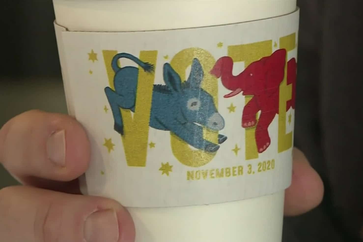 These Wichita Coffee Cups Want You To Vote photo