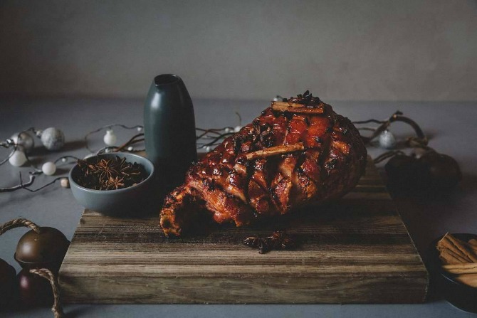 Canberra Chefs Do Christmas: Soy And Maple Glazed Christmas Leg Ham By John Leverink photo