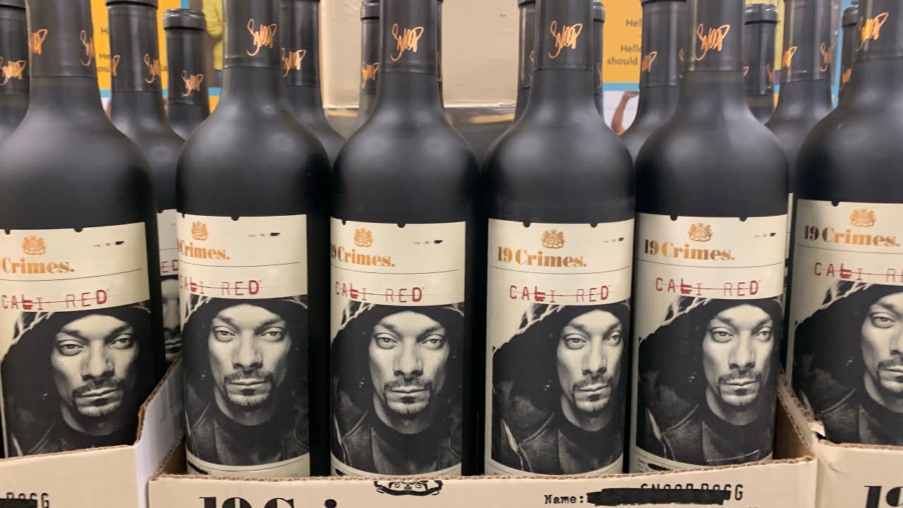 Snoop Dogg’s Face On 19 Crimes Wine Bottle photo