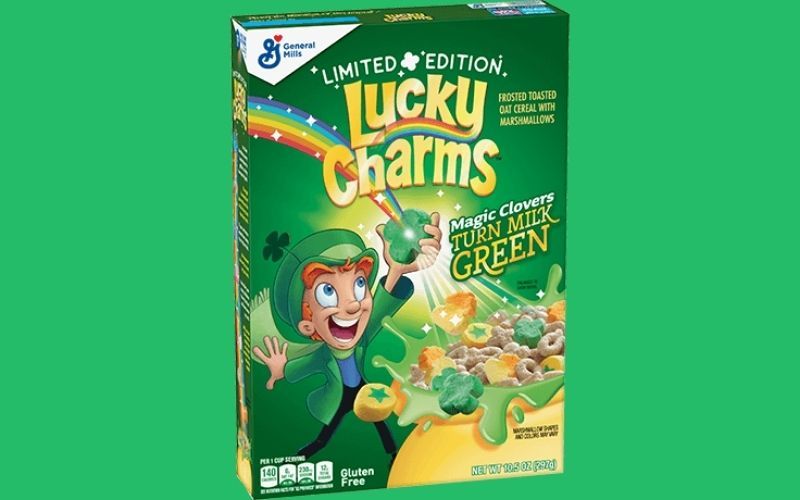 Magically Green Milk! Lucky Charms Release Special Edition St. Patrick’s Day Cereal photo