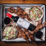 Pinotage Marinated Beef Kebabs With Soba Noodle Salad photo