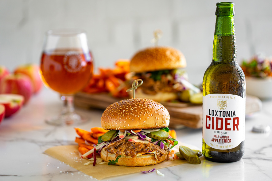 Pale Ale Cider Braised Pulled Pork Sandwiches and Apple Slaw photo