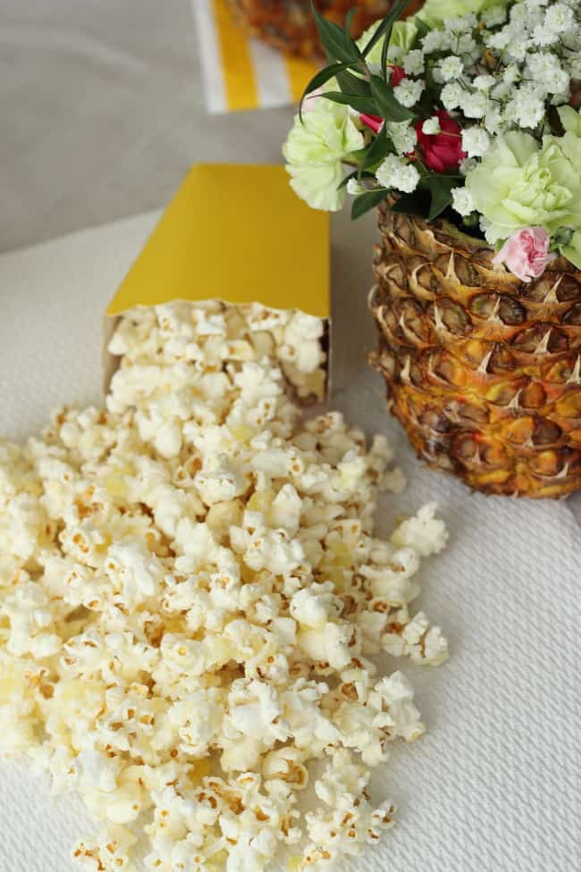 Piña Colada Popcorn With Pineapple And White Chocolate photo