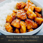 Honey Ginger Sesame Chicken With Rietvallei Classic Chardonnay photo