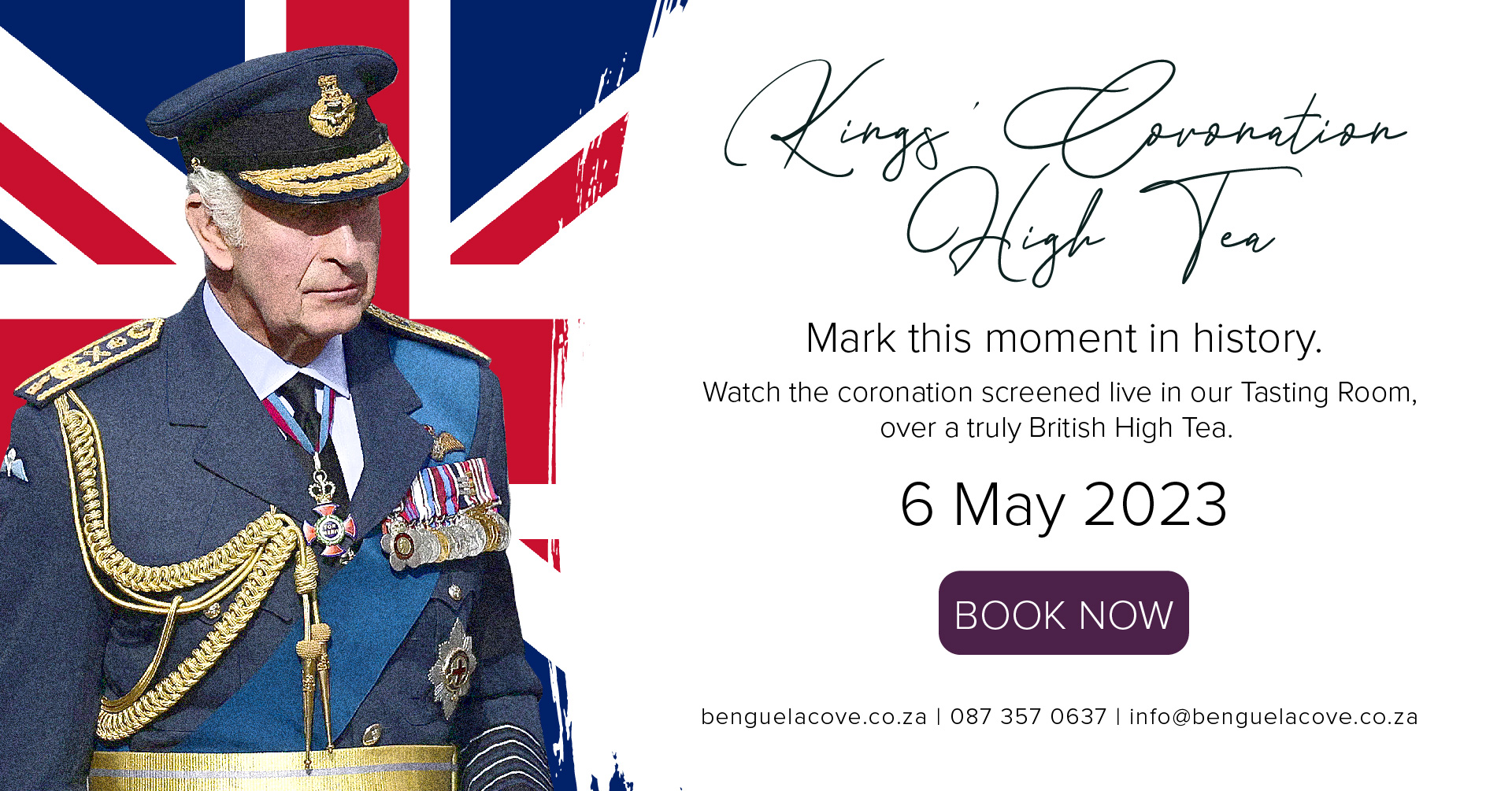 Watch The King’s Coronation Over High Tea At Benguela Cove photo